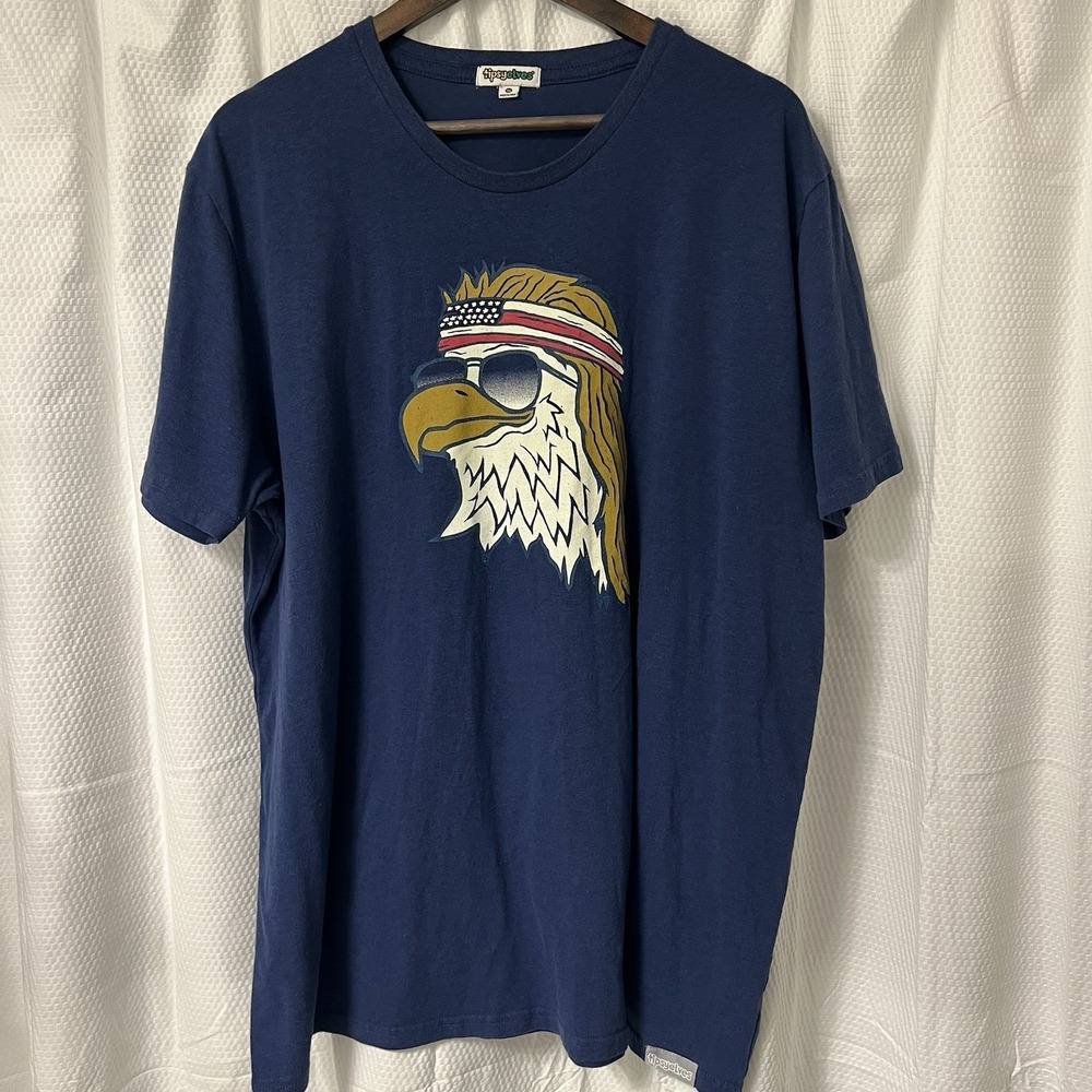 Tipsy Elves Epic Eagle Flag Headband Tee Men's Size 3XL‎ USA Patriotic July 4th